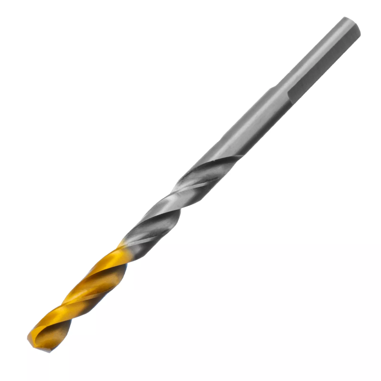 Сверло спиральное по металлу Denzel 5 x 86 мм, Р6М5, Golden Tip, 718233 купить в Муравленко