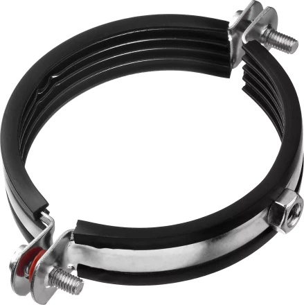 Хомут трубный с гайкой, оцинкованный, 3&quot;, 6шт, ЗУБР Мастер 37850-87-94 37850-87-94 купить в Муравленко