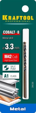 Сверла по металлу HSS-Co Оберон 29656-3.3 купить в Муравленко