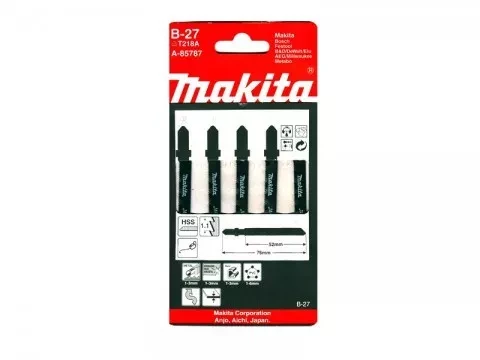 Пилки для лобзика Makita B-27 A-85787 по металлу 5.000 купить в Муравленко