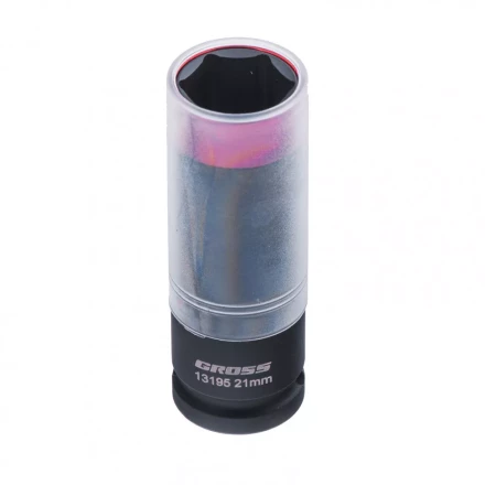 Головка ударная шестигранная для колесных дисков 21 мм 1/2 CrMo Gross 13195 купить в Муравленко