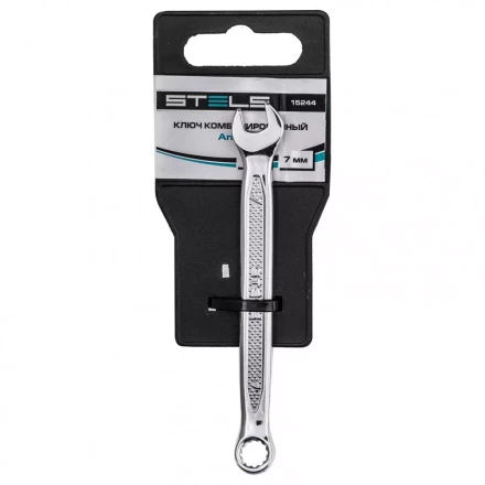 Ключ комбинированный 7 мм CrV антислип Stels 15244 купить в Муравленко