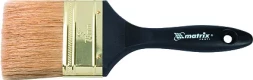 Кисть плоская "Профи" 1,5" натуральная щетина пластмассовая ручка MATRIX 83161