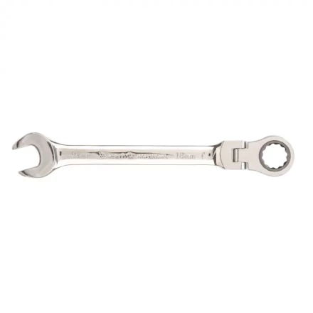 Ключ комбинированный трещоточный Matrix 18 мм шарнирный зеркальный хром 14842 купить в Муравленко