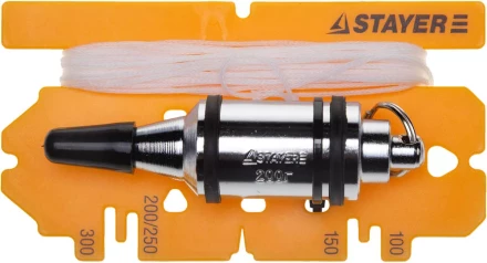 Отвес STAYER &quot;PROFI&quot; строительный со шнуром, с противоударным ободком, 300 г 06352-30 купить в Муравленко