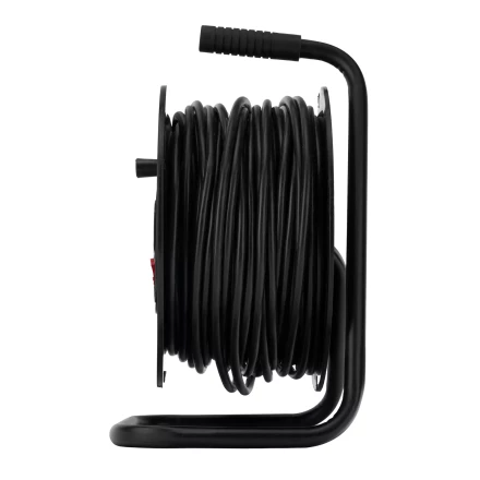 Удлинитель силовой на кабельной катушке, ПВС, 50 м, 4 розетки, 16А, тип УХз16, Россия Сибртех 96046 купить в Муравленко