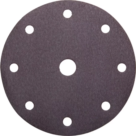 Круг шлифовальный URAGAN &quot;Универсальный водостойкий с покрытием стеарата цинка&quot; на липучке, 9 отв., P240, 150мм, 50шт 907-44114-240-50 купить в Муравленко