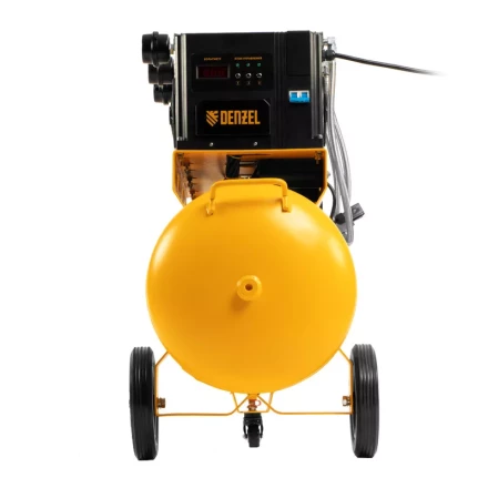 Компрессор безмасляный, малошумный  DLS 2250/100, 2250 Вт, 3x750, 100 л, 410 л/мин блок управления/ Denzel 58029 купить в Муравленко