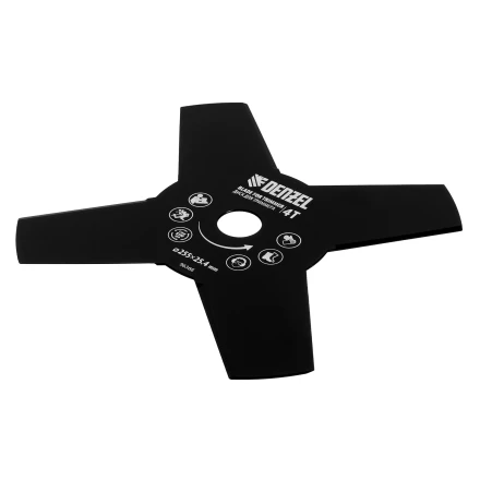 Диск для триммера , 255 х 25,4   4 лезвия Denzel 96366 купить в Муравленко