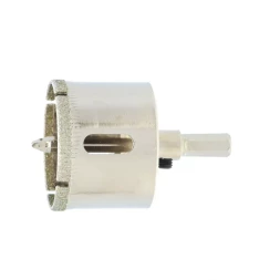 Сверло по керамической плитке и стеклу Сибртех, 40 х 55 мм, шестигранный хвостовик, с центрующим сверлом, 72720