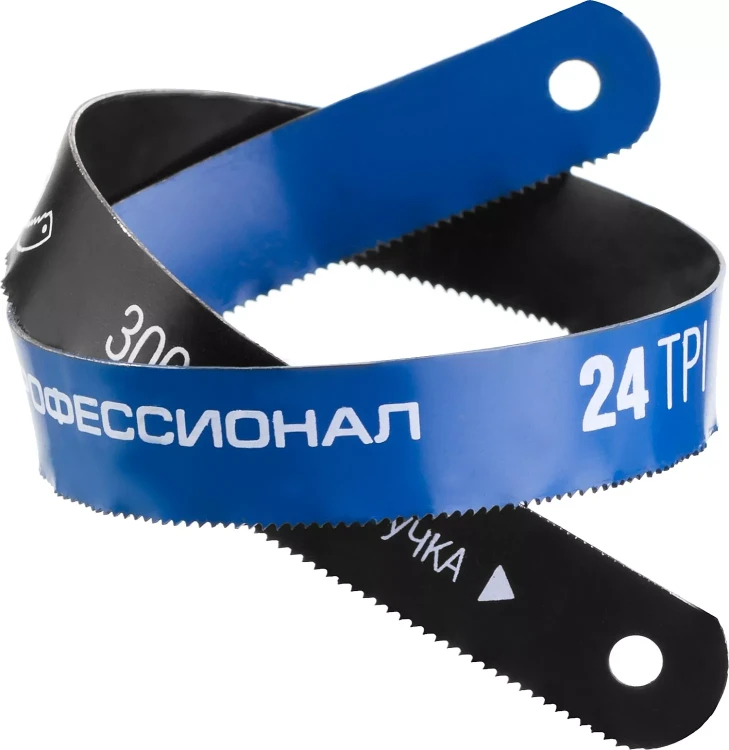 Полотно ЗУБР "ПРОФЕССИОНАЛ" по металлу, биметаллическое 24TPI шаг 1мм, 300мм, 50шт 15855-24-50 купить в Муравленко