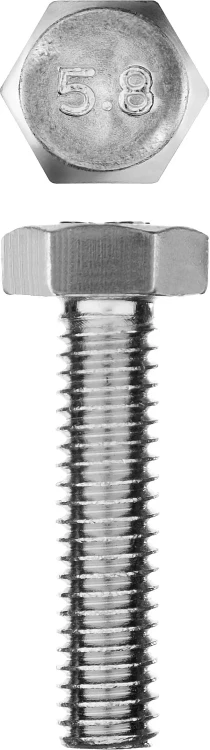 Болт ГОСТ 7798-70, M6 x 25 мм, 7 шт, кл. пр. 5.8, оцинкованный, ЗУБР 303086-06-025 купить в Муравленко