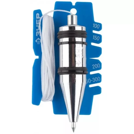 Отвес ЗУБР &quot;ЭКСПЕРТ&quot; строительный со шнуром и безопасным наконечником, 300 г 06347-30_z01 купить в Муравленко