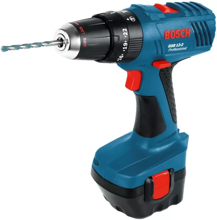 Дрель-шуруповерт аккумуляторная Bosch GSB 12-2 в кейсе (0.601.9А7.500) купить в Муравленко