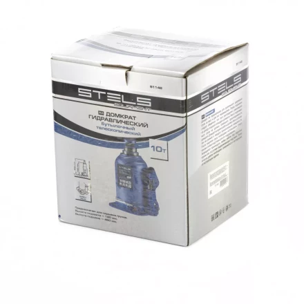 Домкрат гидравлический бутылочный телескопический 10 т подъем 180-450 мм Stels 51148 купить в Муравленко
