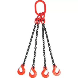 Строп цепной TOR 4СЦ г/п 11,2 т 3,0 м с самозакрывающимися крюками 1018504