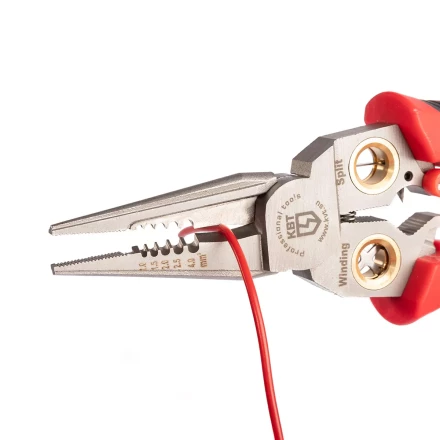 Мультитул-длинногубцы КВТ MT-03т (7 в 1) с функцией снятия изоляции, резки и детектором напряжения (102402) купить в Муравленко