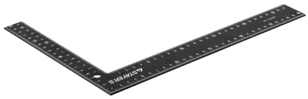 Угольник STAYER столярный стальной цельнометаллический, шкала: шаг 1 мм, крашенная, 300 х 200 мм 3435-30 купить в Муравленко