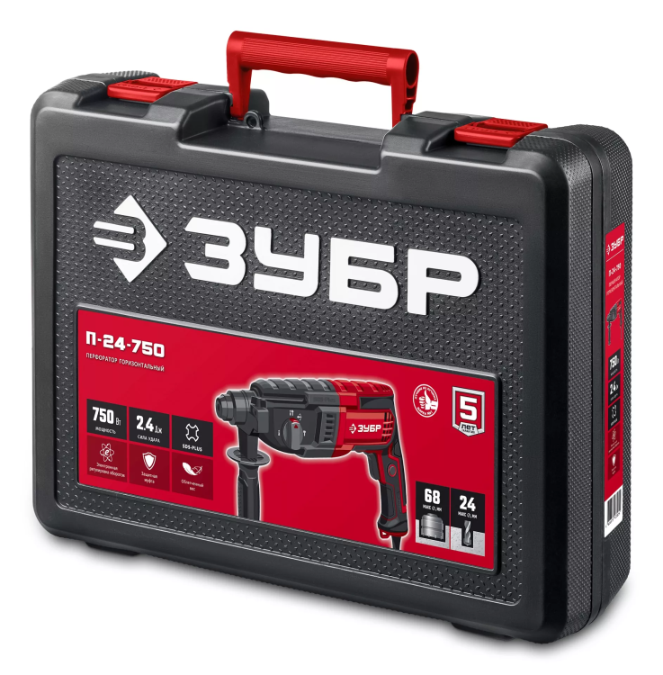 ЗУБР 24 мм, 750 Вт, перфоратор SDS Plus (П-24-750) купить в Муравленко