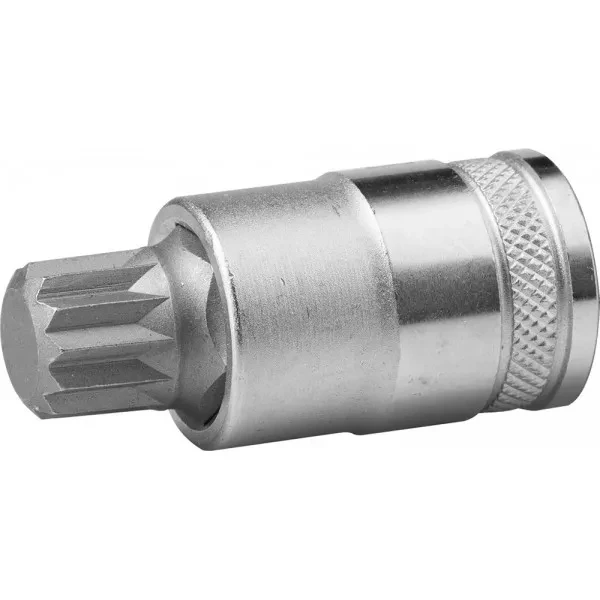 Торцовая бита-головка KRAFTOOL "INDUSTRIE QUALITAT", материал S2, SPLINE, сатинированная, 1/2", M16 27911-16_z01 купить в Муравленко