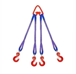 Строп текстильный четырехветвевой 4СТ 8 т L=3.5 м К 90 мм Звено РТ-3