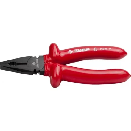 Плоскогубцы ЗУБР &quot;МАСТЕР&quot; &quot;ЭЛЕКТРИК&quot; комбинированные, диэлектрические, высоковольтные до ~1000В, 180мм 2214-1-18_z02 купить в Муравленко