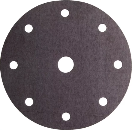 Круг шлифовальный URAGAN &quot;Универсальный водостойкий с покрытием стеарата цинка&quot; на липучке, 9 отв., P320, 150мм, 50шт 907-44114-320-50 купить в Муравленко