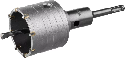 Коронка ЗУБР буровая,  коническая посадка центрирующего сверла, SDS-Plus хвостовик, в сборе, 65мм 2918-65_z01 купить в Муравленко