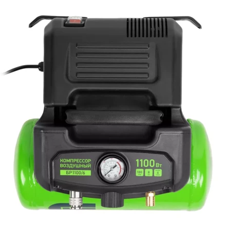 Компрессор воздушный безмаслянный BL 1100/6 1100Вт, ресивер 6 литров, 180 л/мин// Сибртех 58059 купить в Муравленко