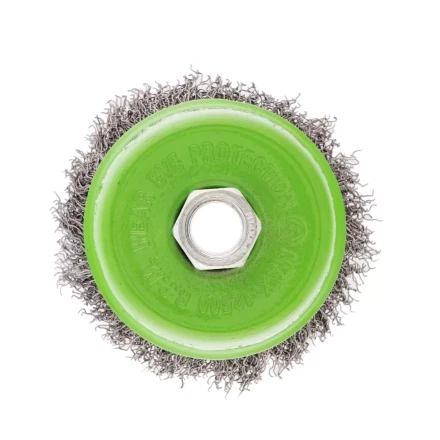 Щетка для УШМ, 75 мм, М14, &quot;чашка&quot;, витая проволока 0.3 мм Сибртех 746047 купить в Муравленко