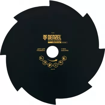 Диск для триммера 230 х 25,4 толщина 1,6 мм 8 лезвий DENZEL 96328 купить в Муравленко