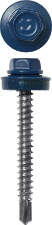 Саморезы ЗУБР &quot;ПРОФЕССИОНАЛ&quot; окраш., RAL 5005 синий насыщен., для крепл. кров. матер. к дерев. обреш., 4.8x35мм, 380шт 4-300315-48-035-5005 купить в Муравленко