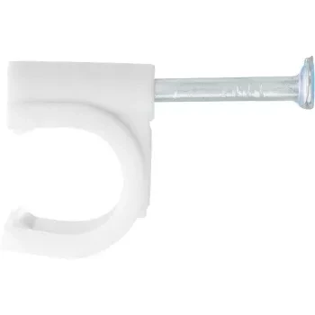 Скобы электроустановочные, 7 мм, круглый профиль, 50 шт  СИБРТЕХ 47517 купить в Муравленко