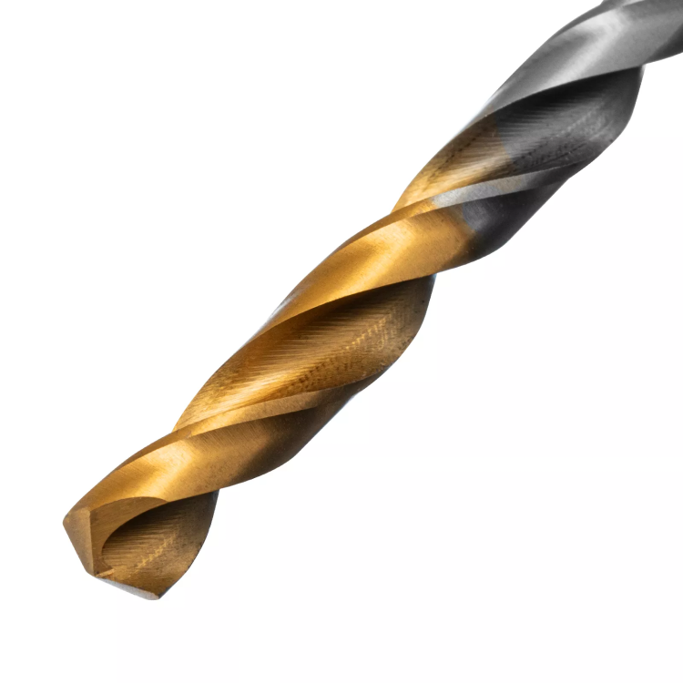 Сверло спиральное по металлу Denzel 6 x 93 мм, Р6М5, Golden Tip, 718235 купить в Муравленко