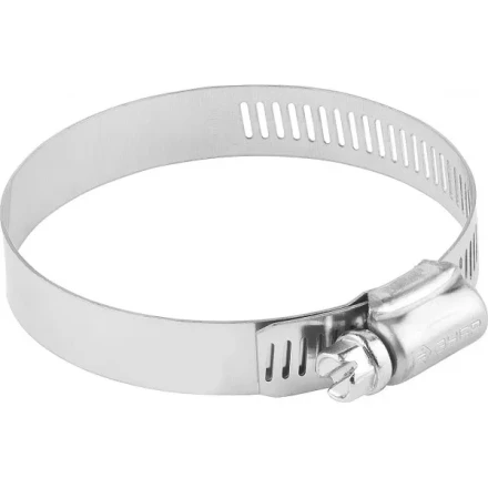 Хомуты ЗУБР &quot;ЭКСПЕРТ&quot;, нерж. сталь, просечная лента 12 мм, 65-89 мм, 50 шт 37815-065-89-50 купить в Муравленко