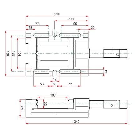 Тиски KRAFTOOL станочные трехсторонние 32716-100 купить в Муравленко
