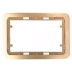 Панель СВЕТОЗАР &quot;ГАММА&quot; накладная для двойных розеток, цвет золотой металлик, 1 гнездо SV-54145-2-GM купить в Муравленко
