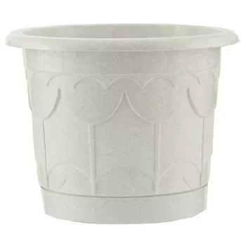 Горшок Тюльпан с поддоном мрамор 3,9 л PALISAD 69233 купить в Муравленко