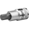 Торцовая бита-головка KRAFTOOL "INDUSTRIE QUALITAT", материал S2, SPLINE, сатинированная, 1/2", M10 27911-10_z01 купить в Муравленко