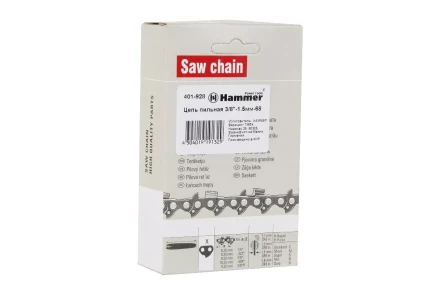 Цепь пильная HAMMER 3/8&#039;&#039;-1,5мм-68зв. купить в Муравленко