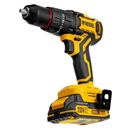 Дрель-шуруповерт аккумуляторная ударная бесщет. CIDH-BL-20, Li-Ion, 20 В// Denzel купить в Муравленко