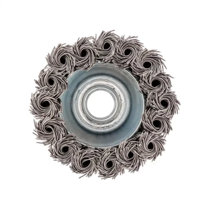 Щетка для УШМ, 65 мм, М14, &quot;чашка&quot;, крученая проволока 0.5 мм Сибртех 746207 купить в Муравленко