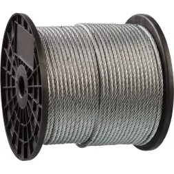 Трос стальной ЗУБР &quot;ПРОФЕССИОНАЛ&quot;, оцинкованный, DIN 3055, d=5 мм, L=150 м 4-304110-05