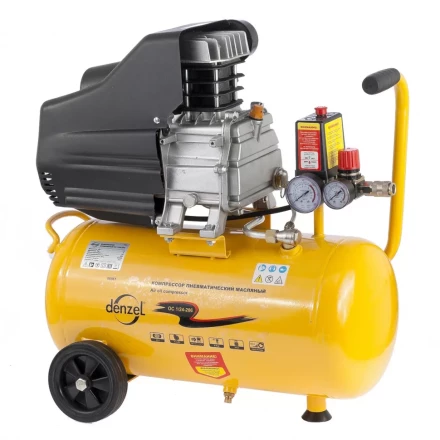 Компрессор пневматический масляный поршневой прямой привод DENZEL 58061 купить в Муравленко