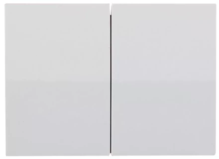 Выключатель СВЕТОЗАР &quot;ЭФФЕКТ&quot; двухклавишный, без вставки и рамки, цвет белый, 10A/~250B SV-54434-W купить в Муравленко