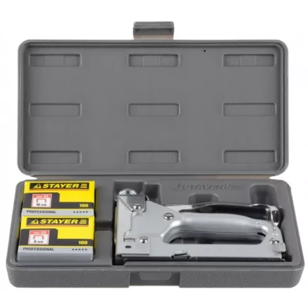 Степлер &quot;Pro 53&quot; для скоб тип 53 (4-14 мм), в кейсе, STAYER Professional 3150-H4_z01 купить в Муравленко