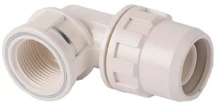 Муфта ЗУБР &quot;ШиреФит&quot; соединительная угловая 90°, &quot;штуцер с гайкой - внутренняя резьба&quot;, 20мм-3/4&quot; 51466-20-3/4 купить в Муравленко