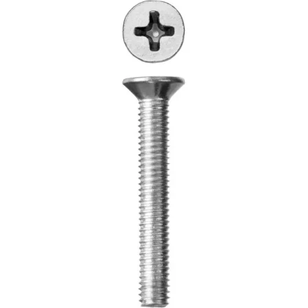 Винт DIN 965, M6 x 40 мм, 6 шт, кл. пр. 4.8, оцинкованный, ЗУБР 303116-06-040 купить в Муравленко