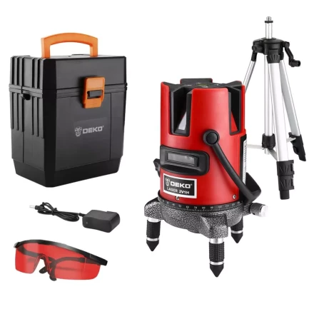 Уровень лазерный DEKO DKLL03RB SET 4, 065-0290 купить в Муравленко