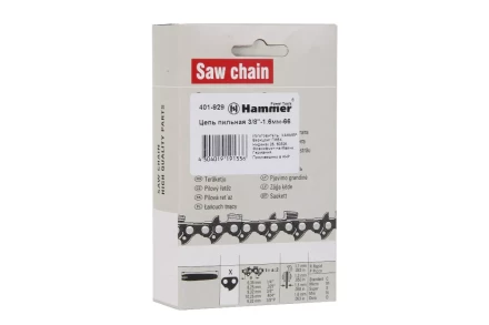 Цепь пильная HAMMER 3/8&#039;&#039;-1.6мм-66зв. купить в Муравленко